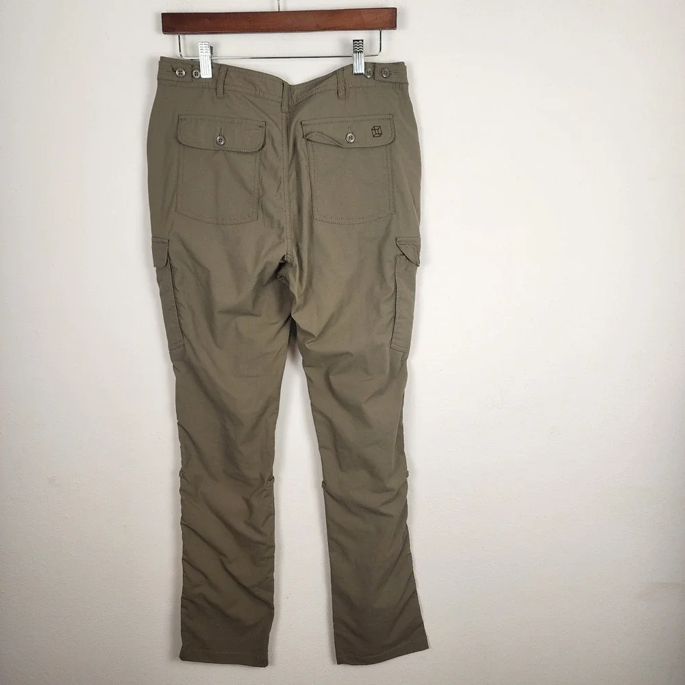 Clothing Arts P Cubed‎ Pickpocket Proof Olive Green Pants Women's Size 8 Tall